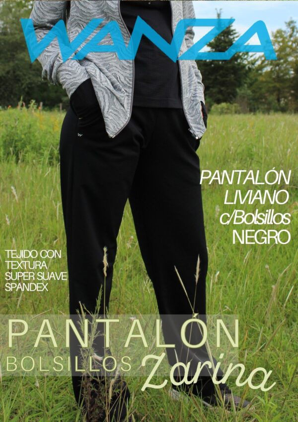 PANTALÓN CON BOLSILLO RECTO ZARINA